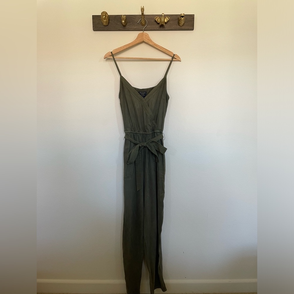 Abercrombie Green Utility Jumpsuit